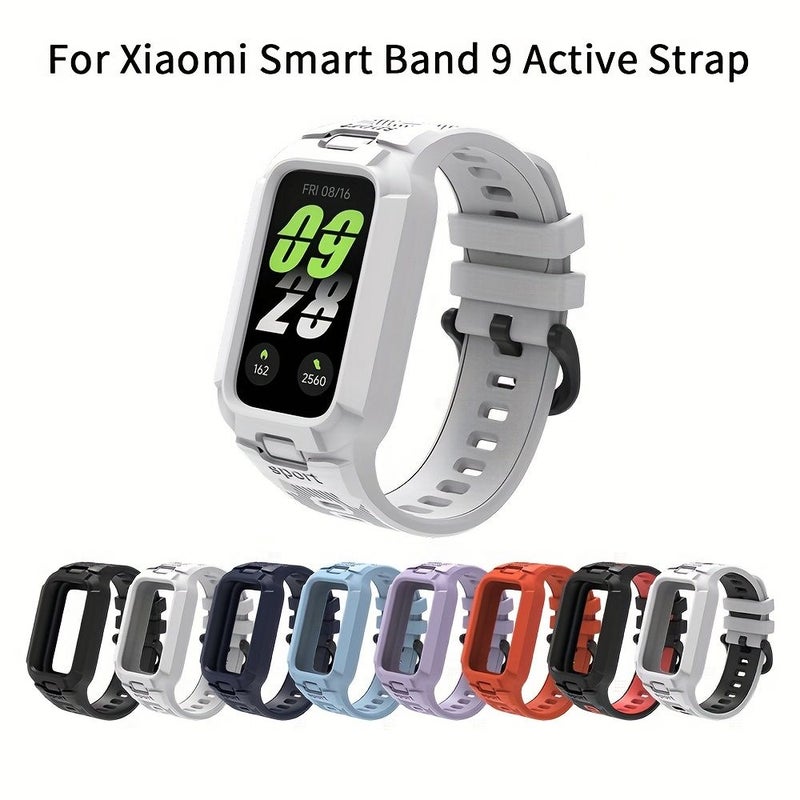 حزام وجراب رياضي من TPU برتقالي 2 في 1 لساعة Mi Band 8 9 Active - Image 5