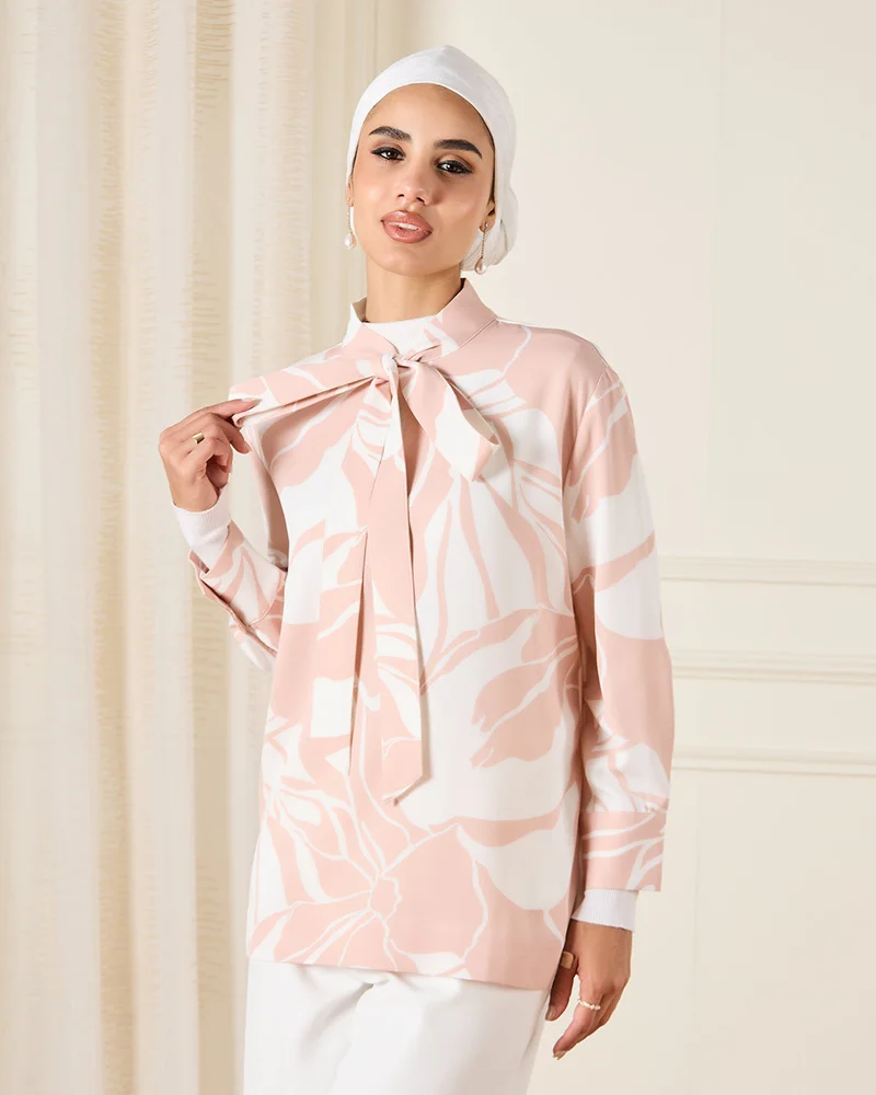 REDTAG Women Pink Printed Blouse