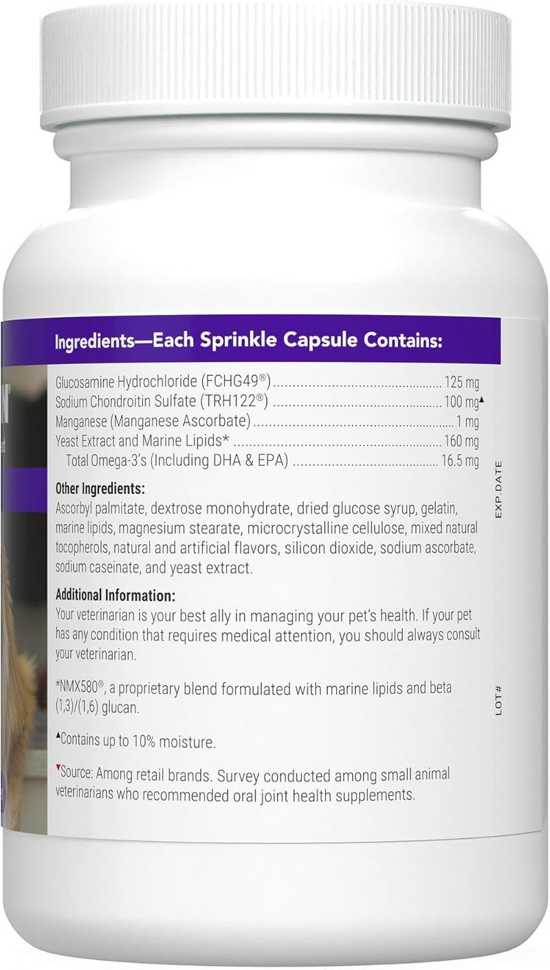 Nutramax Laboratories Nutramax Cosequin for Senior Cats Joint Health Supplement, Contains Glucosamine for Cats, Plus Chondroitin, Supports Joint, Skin and Coat, and Immune Health, Sprinkle Capsules, 60 Count - Image 2