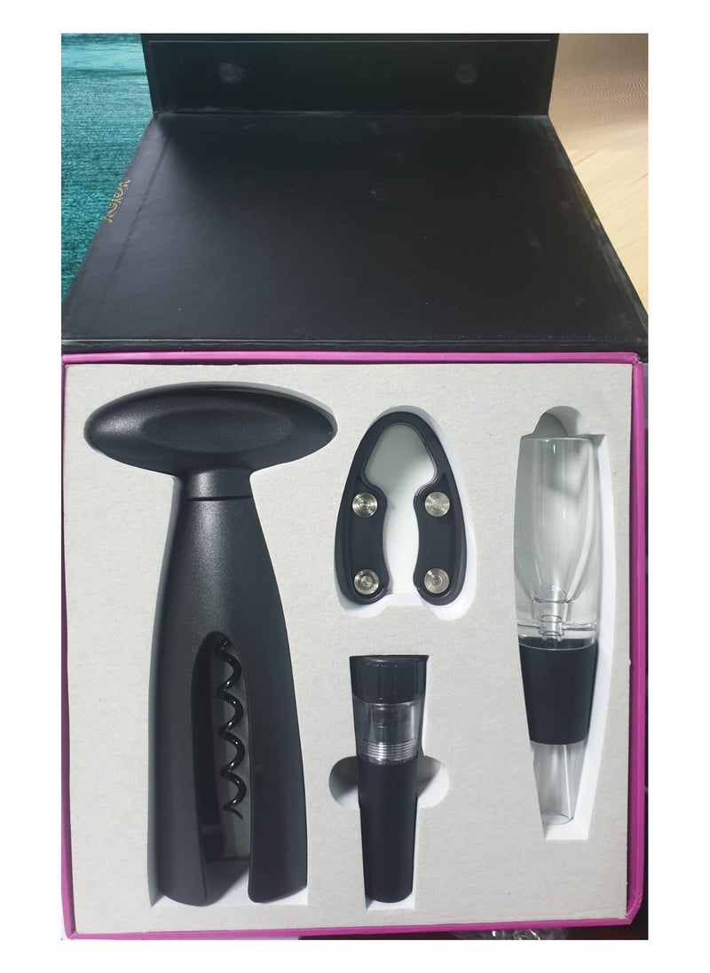 Vitacelli 4-Piece Bottle Opener Set Black 20x5x20cm  - Image 2