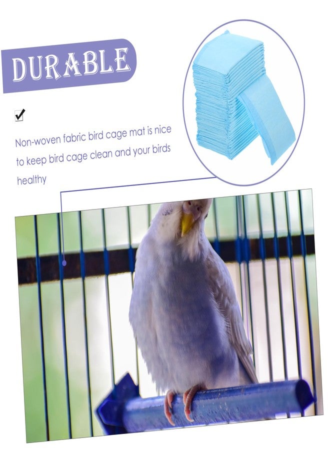 GRIRIW Parakeet Bird Cage Liner 100pcs Replacement Bird Cage Liners for Parakeets - Image 2