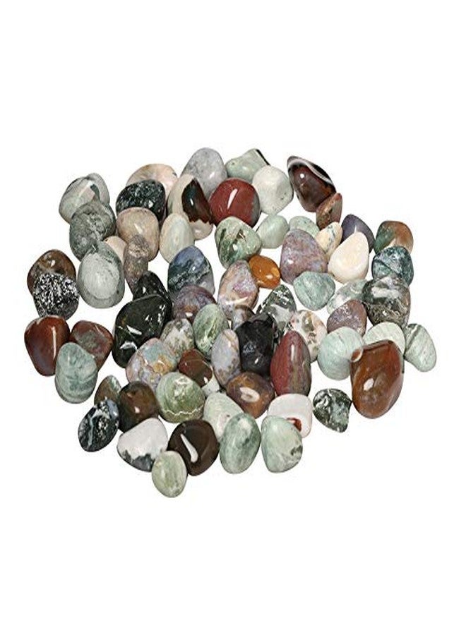 Ercole® Polished Shiny Smooth Onyx Marble Pebbles for Home Decor Purpose (Multi Colour, 500 gm) - Image 1