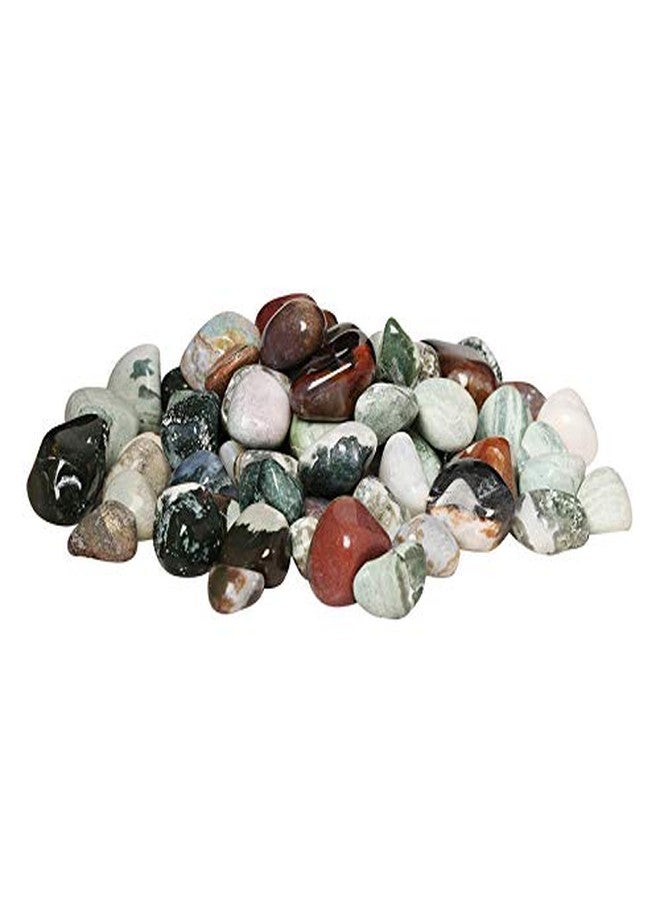 Ercole® Polished Shiny Smooth Onyx Marble Pebbles for Home Decor Purpose (Multi Colour, 500 gm) - Image 2