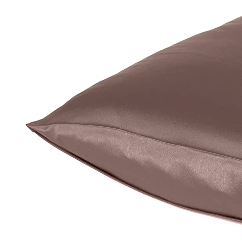 Oussum Satin Silk Pillowcase Pillow Case Covers with Envelop Closure for Hair and Skin Home Bed Decor Set of 2 Pillowcase Free 3 pcs scrunchies (Regular, Withered Rose) - Image 5
