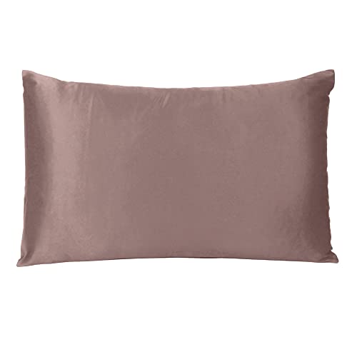 Oussum Satin Silk Pillowcase Pillow Case Covers with Envelop Closure for Hair and Skin Home Bed Decor Set of 2 Pillowcase Free 3 pcs scrunchies (Regular, Withered Rose) - Image 2