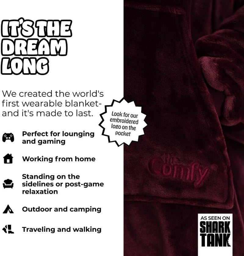 THECOMFY Dream | Oversized Light Microfiber Wearable Blanket, Seen on Shark Tank, One Size Fits All - Image 2