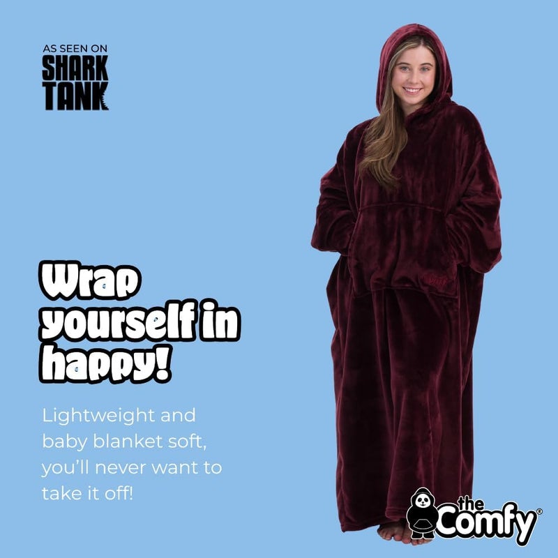 THECOMFY Dream | Oversized Light Microfiber Wearable Blanket, Seen on Shark Tank, One Size Fits All - Image 3