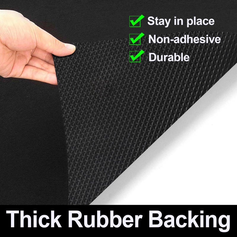 AiBOB Waterproof Under Sink Mat, Absorbent Quick Dry Sink Liners Protect Cabinets, Durable Shelf Liners, Slip Resistant and Non-Adhesive, 24X68, Pure Black - Image 3