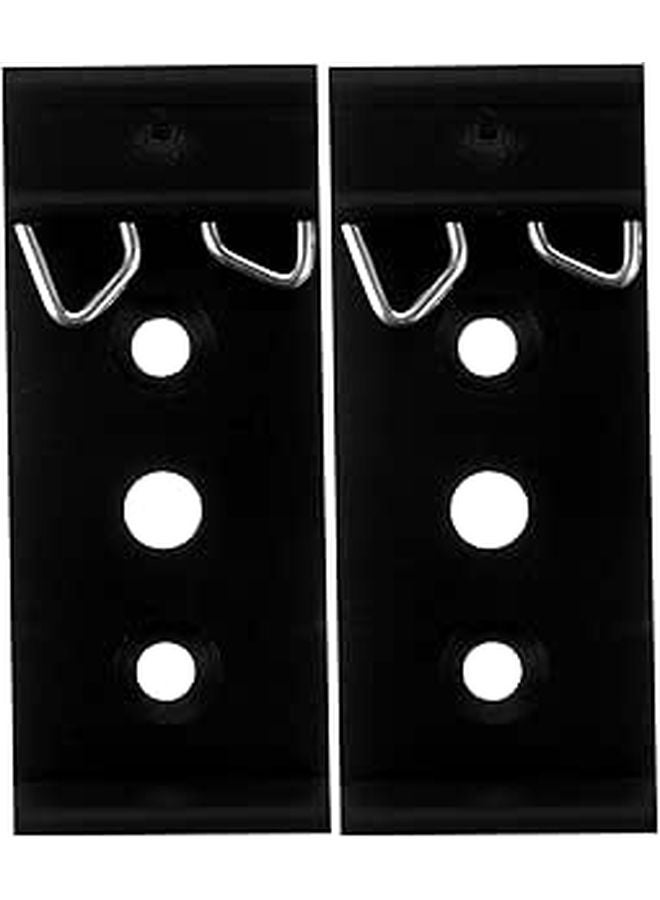 2PCS Aluminum Alloy Drawer Slide Brackets Rear Mount 20mm Hole Spacing with Butterfly Spring - Image 1