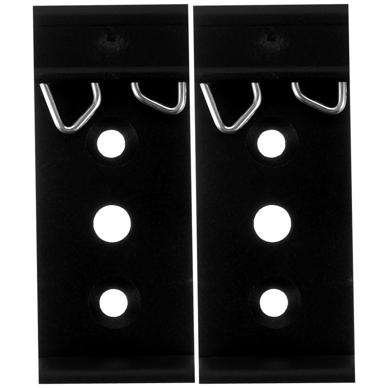 2PCS Aluminum Alloy Drawer Slide Brackets Rear Mount 20mm Hole Spacing with Butterfly Spring - Image 2