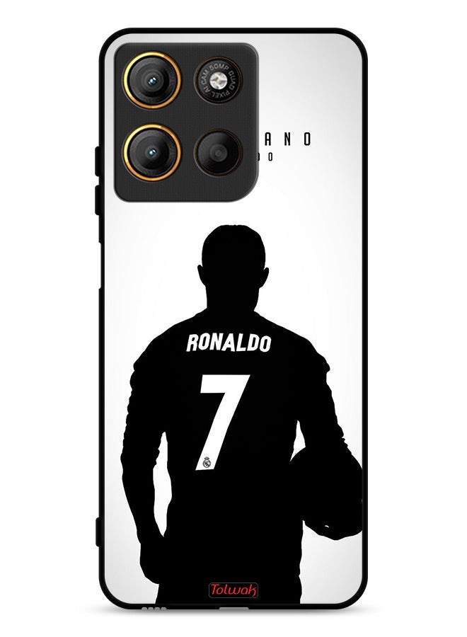 Tolwak Motorola Moto G15 Protective Case Cover Cristiano Ronaldo Mask