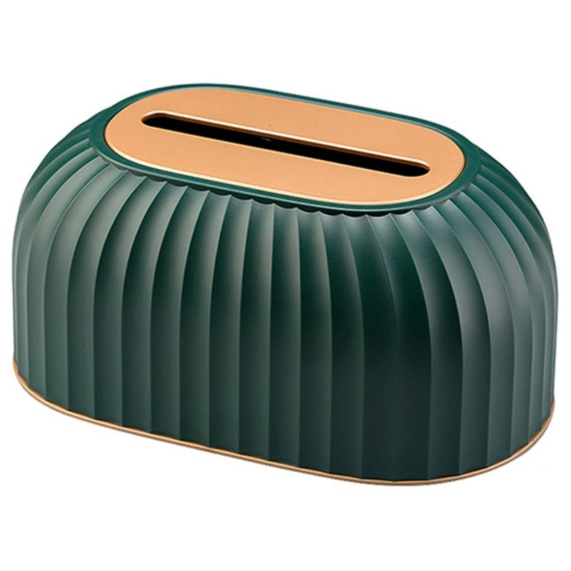 Hidak Striped Tissue Box Holder Automatic Spring Desktop Facial Paper Towel Dispenser Car Tissue Paper Dispenser Home Kitchen Tabel Office Hotel Hospitel - Image 5