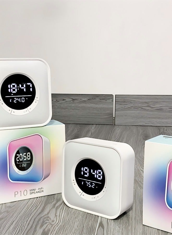 Beautiful Atmosphere Light Bluetooth Speaker Home Desktop LED Wireless Speaker - Image 5