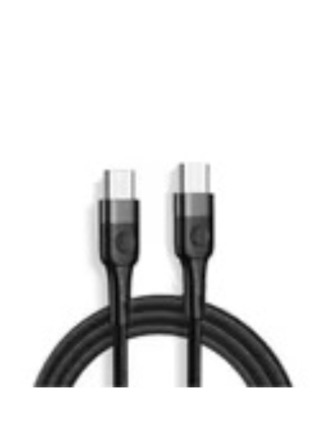 Jellico A4 Type-C to Type-C 60W Fast Charging Data Cable, 1.2m, Black