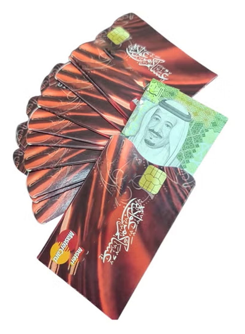 كروت توزيعات عيدية على شكل بطاقة بنك 12 حبة