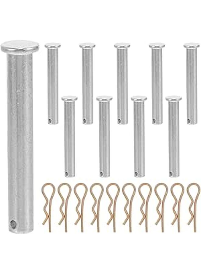 10pcs Scaffolding Locking Pin Clip Set 10mm X 70mm Coupling Pins With Hole - Image 1
