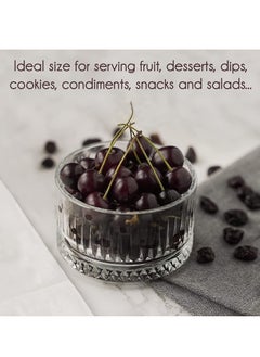 Reko Snack Bowl set - 6 pack Small Scalloped Bowl, Dessert Bowls for Ice Cream, Snack Bowls, Side Dishes  - Image 4