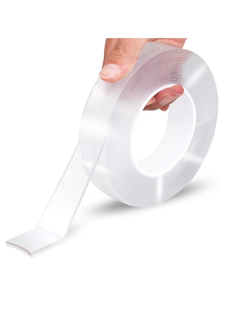 Sunvox Multipurpose Washable Double Sided Nano Reusable Adhesive Tape Clear for Walls, Kitchen, Carpet Fixing, Photos Pasting, etc Household & Industrial