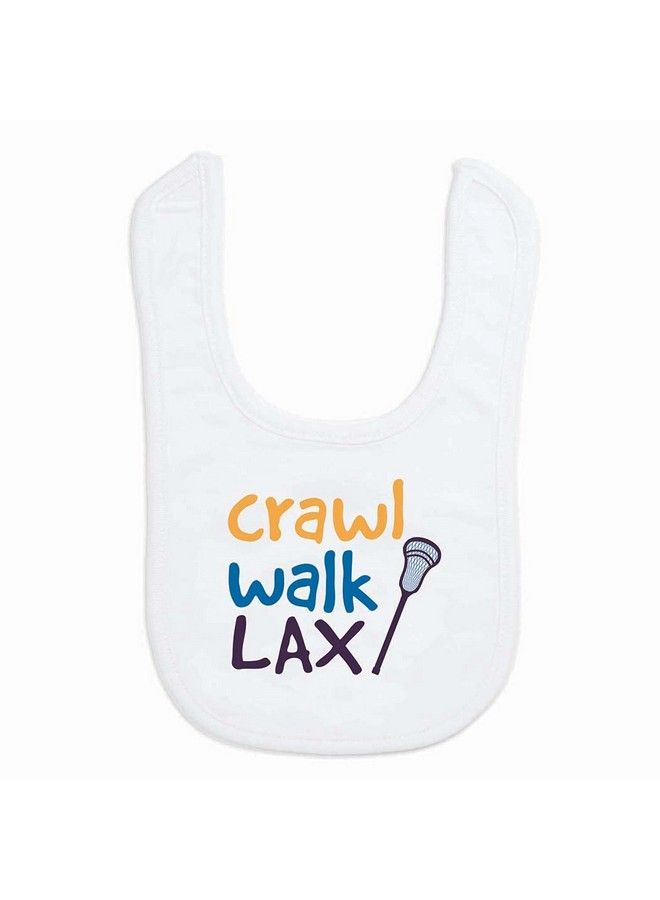 ChalkTalkSPORTS Lacrosse Baby & Infant Bib ; Crawl Walk Lacrosse ; Soft Microfiber Bib - Image 2