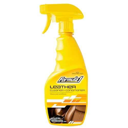 Formula 1 Leather Cleaner and Conditioner Spray with Natural Oils for Car Interior Shoes Auto Upholstery Cleaner to Restore Shine Protect16oz - Image 1