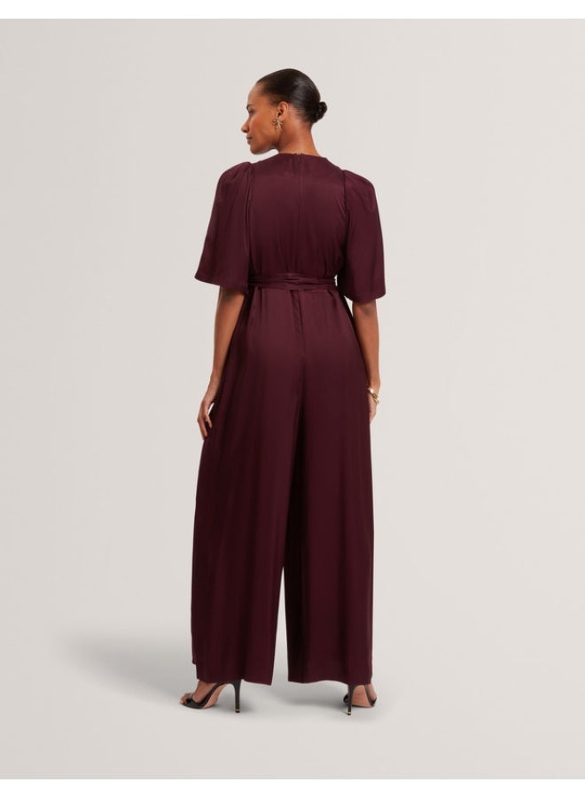 Ted Baker DRAPE NECK WIDE LEG JUMPSUIT - Image 5