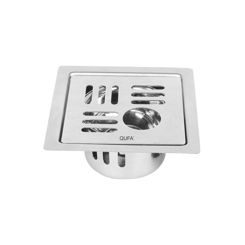 QUFA® Floor Drain | 304-Grade Stainless Steel Drain Jali 2 Types of inches Floor Drainer with Cockroach Trap (Adison, 6X6 INCH) - Image 1