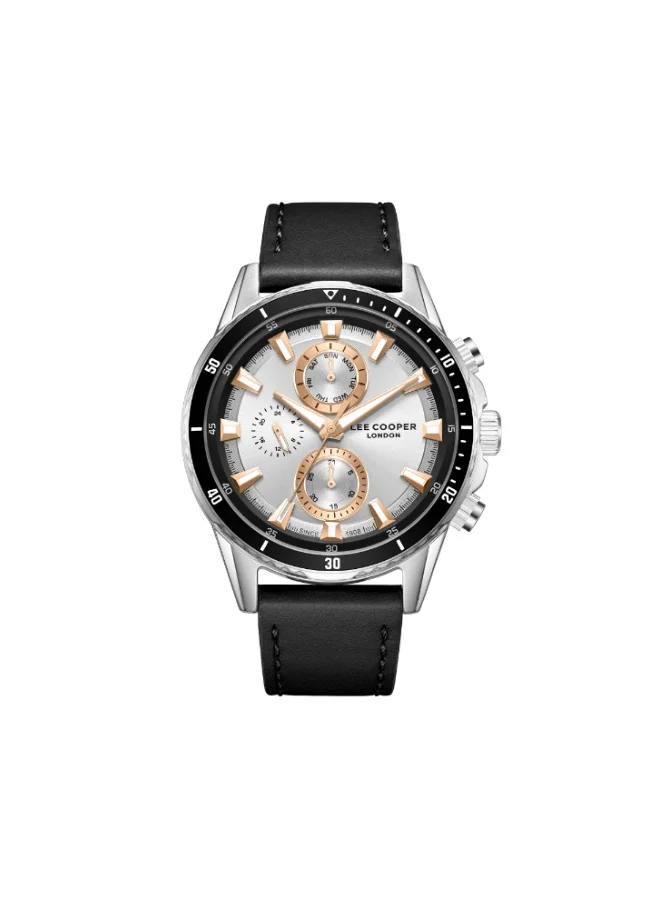 Lee Cooper Men's Leather Multi Function Watch LC08004.331 - 46 mm