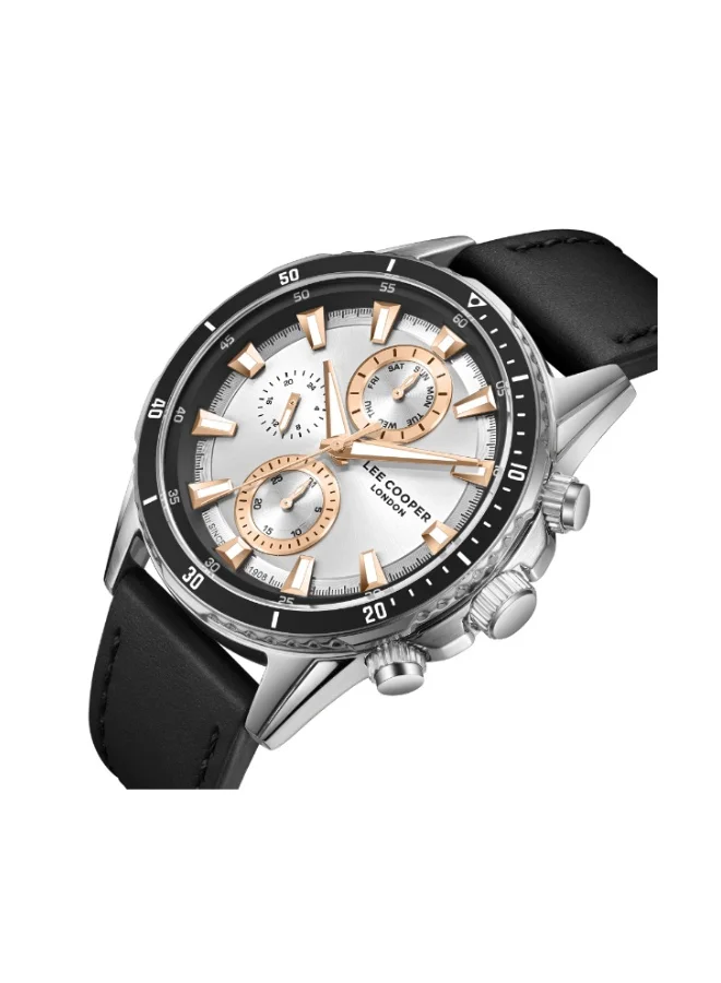 Lee Cooper Men's Leather Multi Function Watch LC08004.331 - 46 mm
