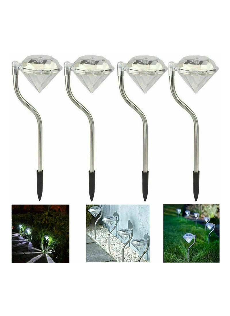 Generic Garden Floor Lights Garden Pathway Patio Crystal Solar Powered Waterproof Night Light Decorative Lighting Garden Pathway Lights  - Image 1