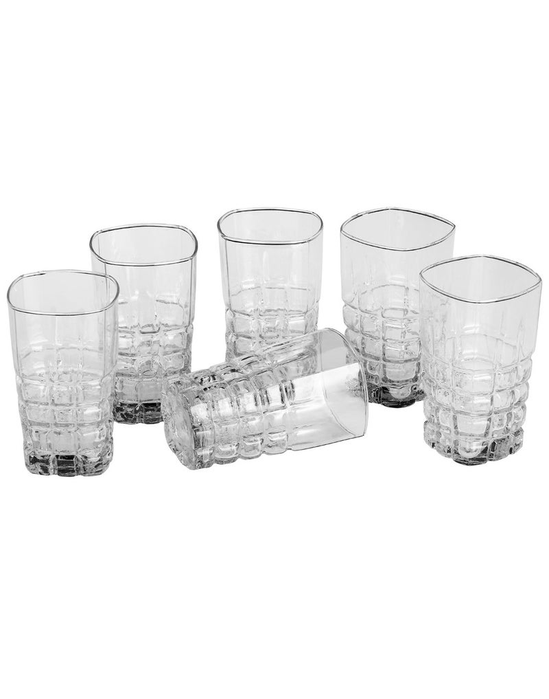 Somil Glass and Bottle Water Other Hot Cold Beverage Serving Set for Home Bar Restaurant 6 Glasses 1 Lt Bottle Green Transparent - Image 3