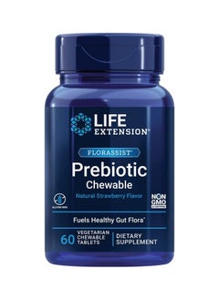 Life Extension Florassist Prebiotic Chewable (Strawberry) Microbiome ...