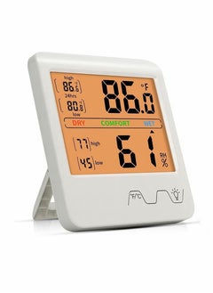 Y&D Backlight Screen Hygrometer Indoor Thermometer Temperature and Humidity Room Gauge Indicator for Home Office Greenhouse Cellar Babyroom  - Image 1