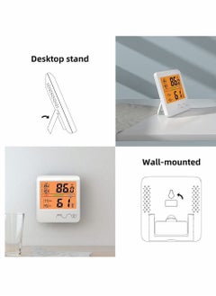 Y&D Backlight Screen Hygrometer Indoor Thermometer Temperature and Humidity Room Gauge Indicator for Home Office Greenhouse Cellar Babyroom  - Image 3