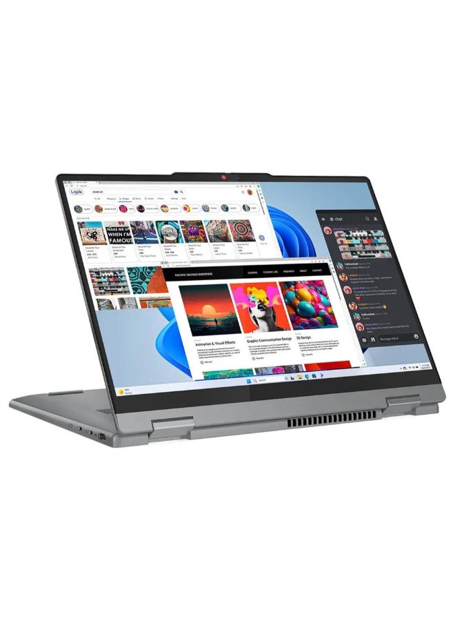 Lenovo IdeaPad 5 14IRH9 2-in-1 Convertible (2024) Laptop – 13th Gen / Intel Core i5-13420H / 14inch WUXGA / 512GB SSD / 16GB RAM / Shared Intel UHD Graphics / Windows 11 Home English/Arabic Luna Grey - Image 4