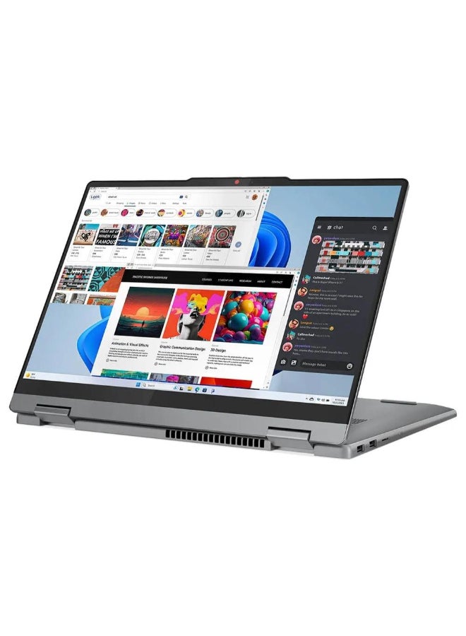 Lenovo IdeaPad 5 14IRH9 2-in-1 Convertible (2024) Laptop – 13th Gen / Intel Core i5-13420H / 14inch WUXGA / 512GB SSD / 16GB RAM / Shared Intel UHD Graphics / Windows 11 Home English/Arabic Luna Grey - Image 5
