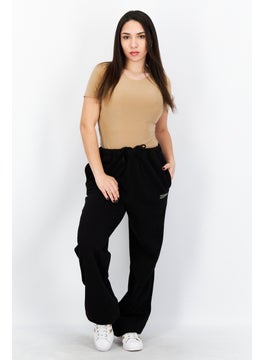 ESPRIT Women Regular Leg Embroidered Sweatpants, Black  - Image 2