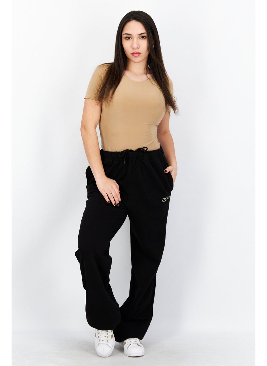 Women Regular Leg Embroidered Sweatpants, Black - pzsku/Z60C6F74ABC2FEA171D1CZ/45/_/1734272009/71a66d81-c968-46c8-8db8-0993db7964a5