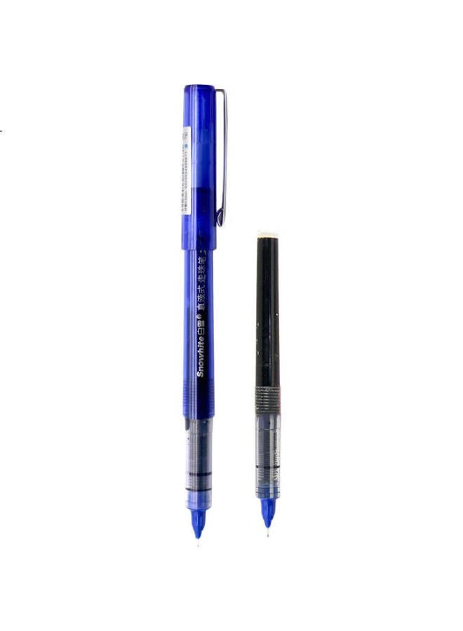 Snowhite X66 Direct Liquid Rollerball Pen, Full Needle Tube Gel Pen, Signature Pen, Blue Ink, 0.5Mm, 12 Pens/Box - Image 3