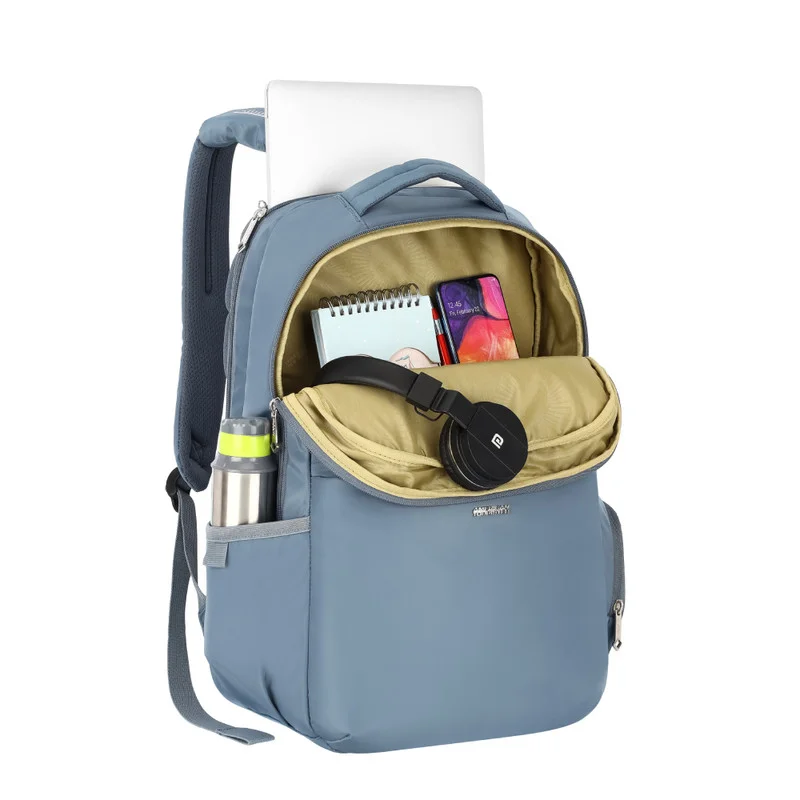 AMERICAN TOURISTER  JIT 15.6" Laptop Backpack 25L Capacity, Polyester, Mirage Blue|Lightweight|Ergo Back & Shoulder|Bottle Holder|Smart Sleeve|USB Port|Rain Cover - 1 Year International Warranty  | Best Price UAE