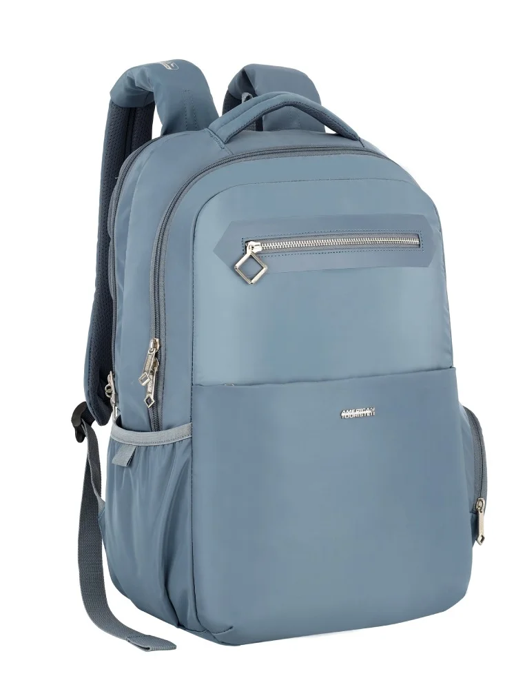 AMERICAN TOURISTER  JIT 15.6" Laptop Backpack 25L Capacity, Polyester, Mirage Blue|Lightweight|Ergo Back & Shoulder|Bottle Holder|Smart Sleeve|USB Port|Rain Cover - 1 Year International Warranty  | Best Price UAE