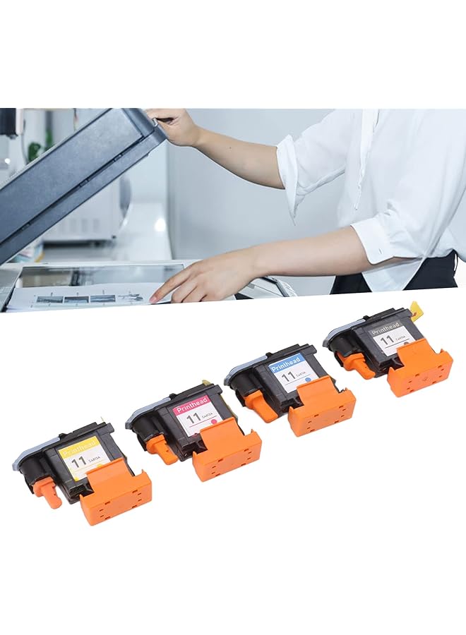 erorex 4 Pcs Printhead Printer Head Magenta Black Cyan Yellow Print Head Replacement For Hp Designjet 100 110 111 500 510 800 813 850 - Image 4