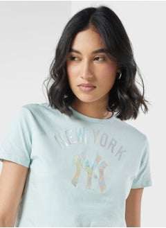 Fanatics Y2K New York Yankees Cropped T-Shirt  - Image 3