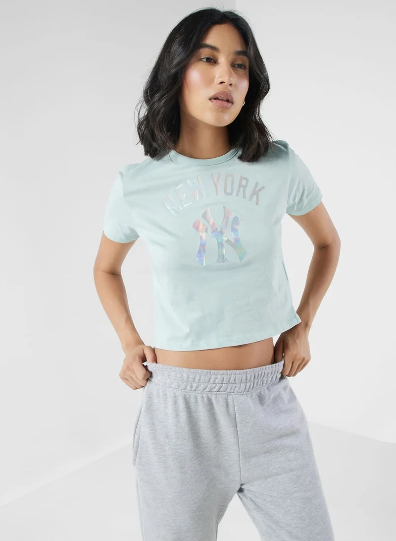 Fanatics Y2K New York Yankees Cropped T-Shirt