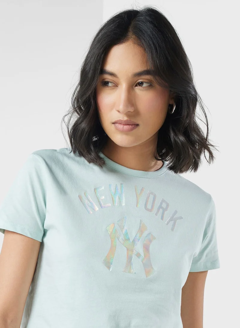 Fanatics Y2K New York Yankees Cropped T-Shirt