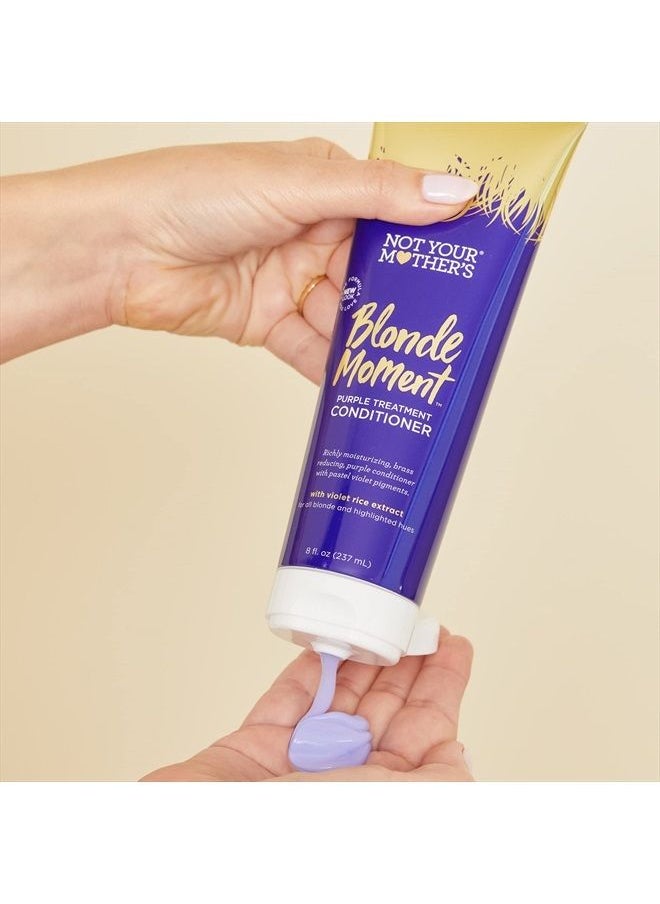Not Your Mother's Blonde Moment Shampoo and Conditioner (2-Pack) - 8 fl oz - Purple Shampoo and Conditioner for Blondes - Reduces Brass, Enhances Hair Shine, Moisturizes Hair  - Image 4