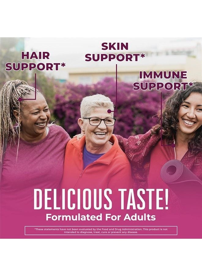 MaryRuth Organics - Nutritional Supplement, Sugar Free, 2 Month Supply, Biotin Gummy for Hair, Skin and Nails, Vegan, Non-GMO, Gluten Free, 60 Count - Image 1