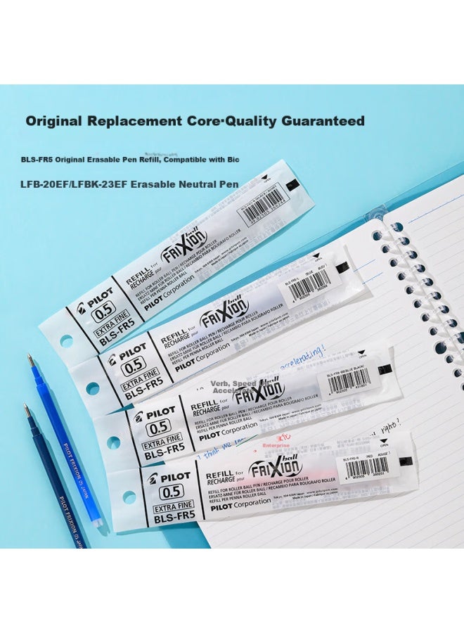 Pilot Frixion Refillable Gel Ink Pen For Study And Office Use (Compatible With Lfbk-23Ef) Bls-Fr5 0.5Mm Blue/Black 12-Pack - Image 3