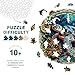 Purdicra Wooden Jigsaw Puzzles Embossed Turtle Wooden Puzzles for Adults with Unique Shape Adult Jigsaw Puzzle Birthday Gifts for Adults 134x133290pcs - Image 4