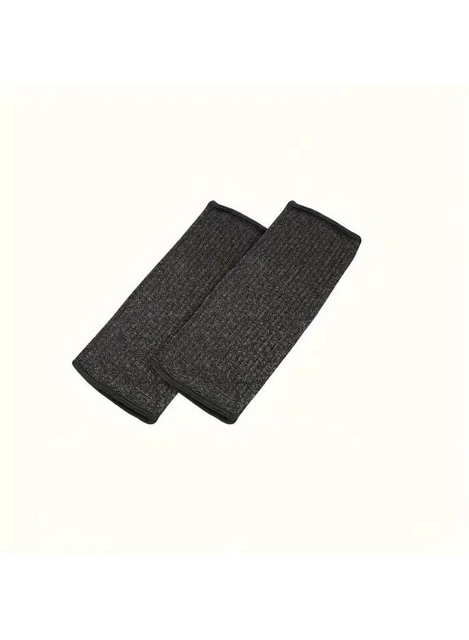 Gray Heat Resistant PVC Arm Sleeves Non Textile Weave Abrasion Protection Durable Polyester Arm Guards for DIY Power Tools Work Safety - Image 4