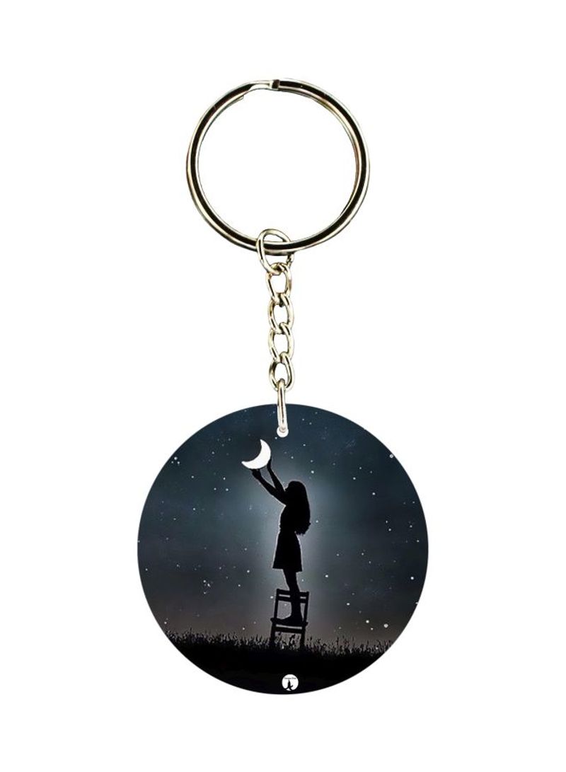 Human Figure Printed Keychain